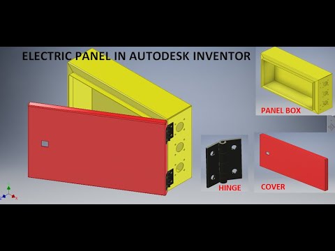 Electric Panel Box in Inventor Sheet Metal || Flat Pattern of Electric Panel || Panel in Sheet Metal
