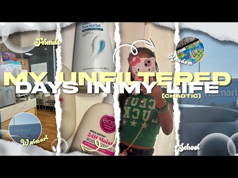 Unfiltered days in my lifeꨄ︎grwm,school,shopping,etc