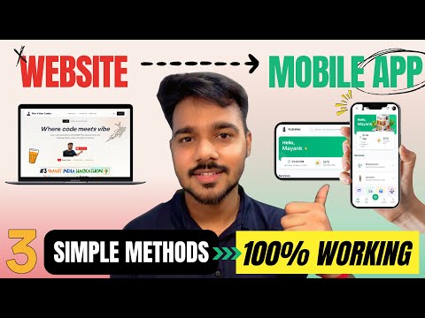🔥 Convert Website to Mobile App (APK) 📱 - 3 Simple Methods 2025 💯 | PWA vs WebView vs Converters 🚀