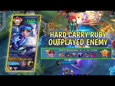 Hard Carry Ruby Solo Ranked Game | Top Global Ruby