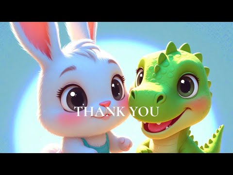 Mimi & Dino Learn to Say Thank You 🌼 | A Gentle Story for Kids
