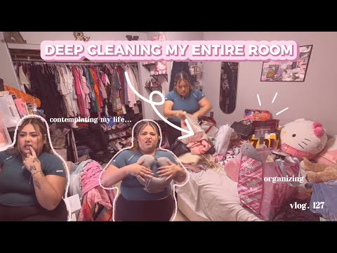 decluttering my room for spring🧺🧼💌 | vlog 127
