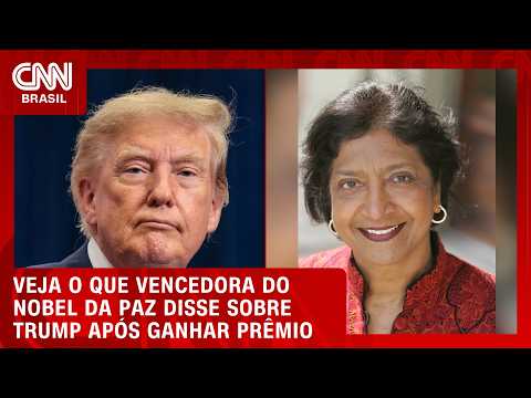 Vencedora de Nobel da Paz brinca sobre dividir prêmio com Trump | CNN BRASIL