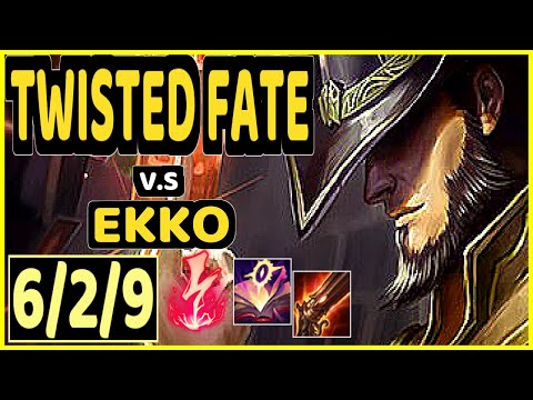 TWISTED FATE vs EKKO - 6/2/9 KDA MID CHALLENGER GAMEPLAY - EUW