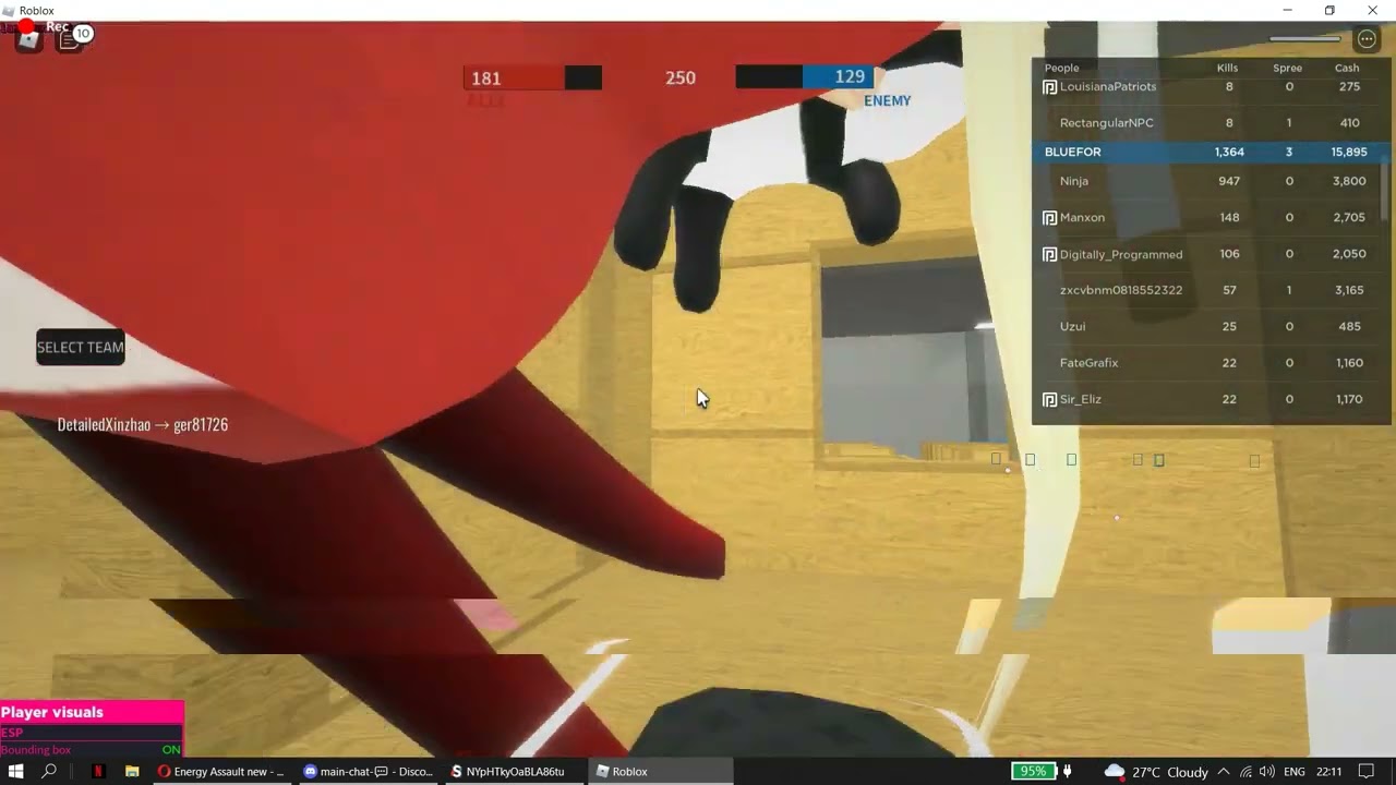 Airsoft Center aimbot, esp, wallhack, invisible script