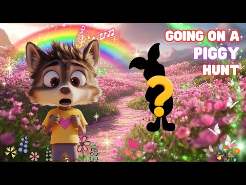 We're going on a PIGGY hunt - Children's Song - Bear Hunt