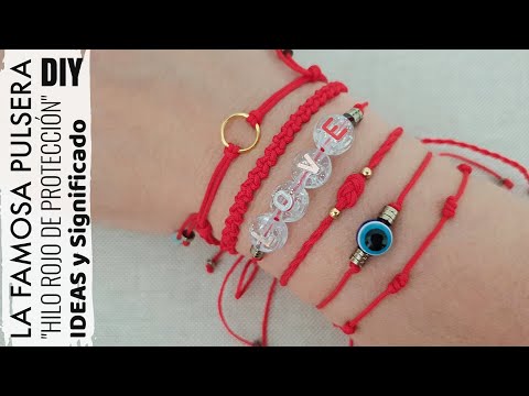 DIY Pulseras Hilo Rojo Buena Vibra | Pulseras Hilo Rojo DE Protección | Kabbalah bracelet