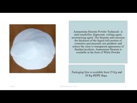 Ammonium Stearate Powder Technical