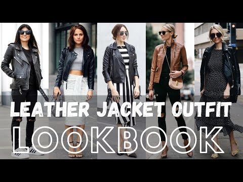 Fall Trendy Leather Jacket Outfit Lookbook 2019 | Fall...