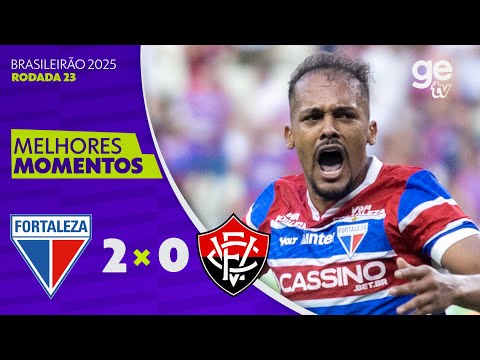 Gols e lances de Fortaleza x Vitória