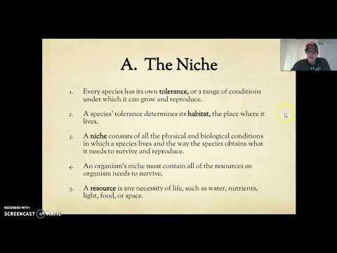 Niche and Community 2020