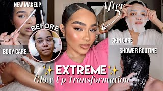*EXTREME* GLOW UP TRANSFORMATION ✨ How To Glow Up, Cooking, Body Care, Facial Hair Removal & MORE!