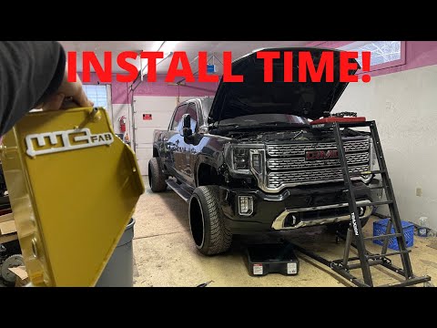 Installing My WC FAB Coolant Tank On My 2020 Duramax! (Cleaning Up The Engine Bay!)