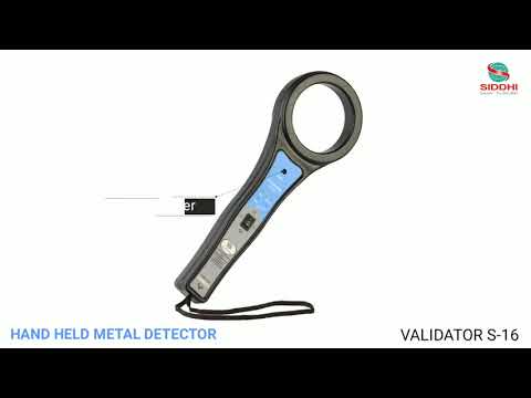Hand Held Metal Detector for Bank Use