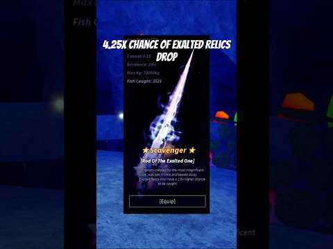 SCAVENGER Now BOOST Exalted Relics! #roblox #fisch