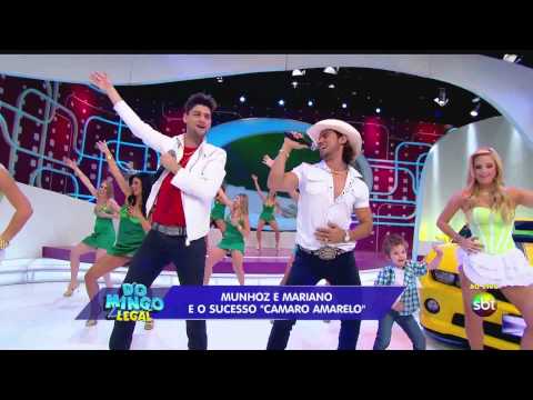 (HD) Munhoz e Mariano Camaro Amarelo no Domingo Legal