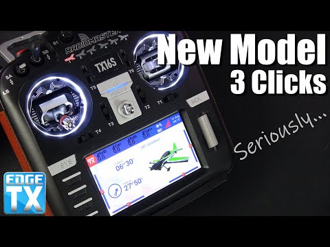 EdgeTX 2.8 Create a New Model in 3 Clicks • Ditch the Wizard!