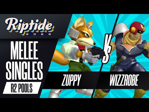 Zuppy (Fox) vs Wizzrobe (Captain Falcon) - Melee Singles Round 2 Pools - Riptide 2023