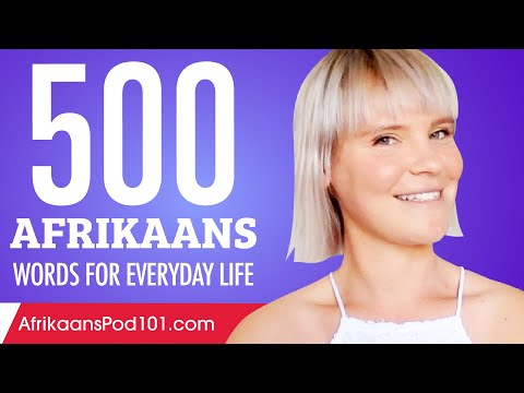 500 Afrikaans Words for Everyday Life - Basic Vocabulary #25