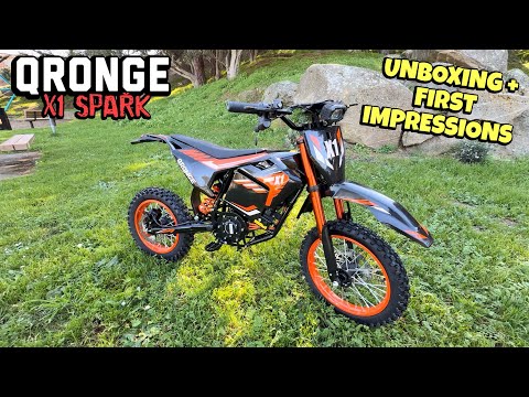 Qronge X1 Spark Unboxing and First Impressions! (Cheapest Electric Dirtbike?)