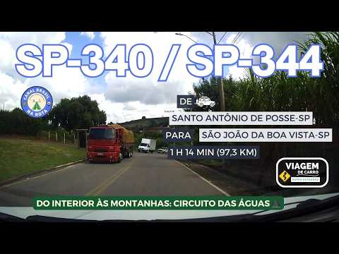 SP-340 / SP-344 | DE SANTO ANTÔNIO DE POSSE-SP PARA SÃO JOÃO DA BOA VISTA-SP | RODOVIA MARIO BENI