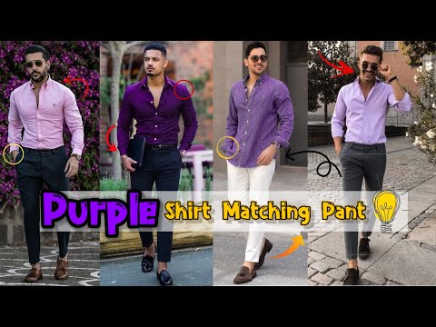Purple Shirt Combination Pant | Purple Shirt Pant | Purple Shirt Matching Pants