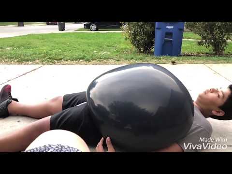 Crushed by a giant water balloon