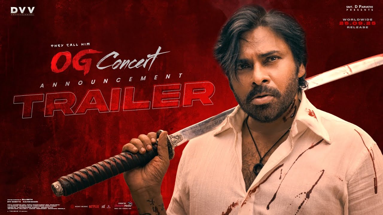 They Call Him OG Concert Announcement Trailer | Pawan Kalyan | Sujeeth | Thaman S | Shreyas Media