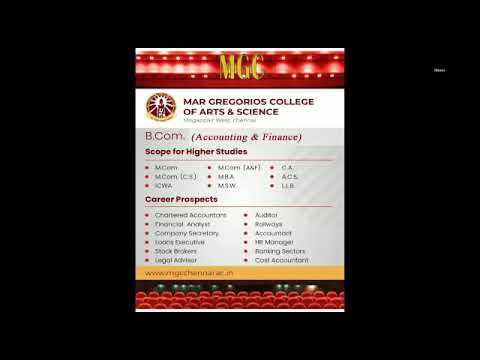 Mar Gregorios College of Arts and Science Chennai General video thumbnail 3