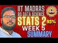 Statistics 2 Week 5 Summary All Concepts Formulas Simply Explained IIT Madras BS Data Science