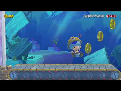Running With the Fishes - 20 Sec by Gauss - Super Mario Maker 2 - No Commentary 1bx 1by