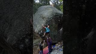 Video thumbnail of El Día del Juicio, 7B+ (sit). La Pedriza