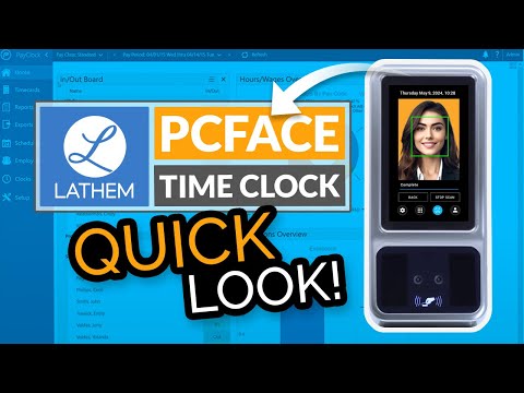 Quick Look At Lathem S Payclock Pcface Face Recognition Time Clock