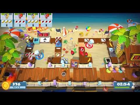 Overcooked 2 - Surf'n Turf 1-1 :: 2 Players - Score: 1700