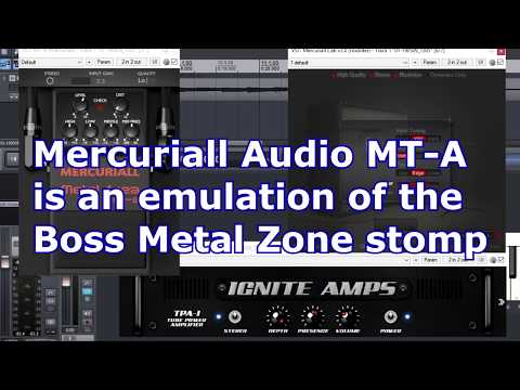 Free VST plugin Boss Metal Zone inspired Mercuriall MT-A
