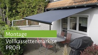 Markise montieren und einstellen - Vollkassettenmarkise PROFI | empasa