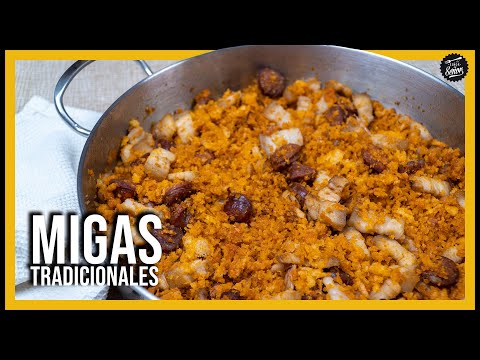Migas de pan con chorizo y panceta 🥖 Receta tradicional