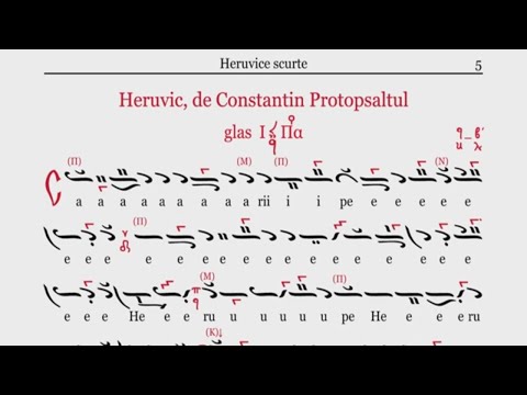 Heruvic scurt, glas I, de Constantin Protopsaltul
