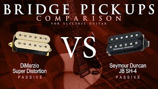 Video thumbnail for DiMarzio SUPER DISTORTION vs Seymour Duncan JB SH-4 - Passive Bridge Guitar Pickup Comparison Demo by Mike Stamper