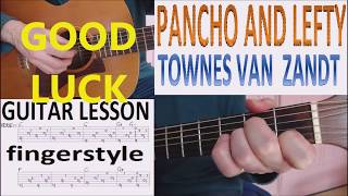 PANCHO AND LEFTY - TOWNES VAN ZANDT fingerstyle GUITAR LESSON