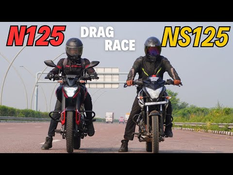 Pulsar N125 vs Pulsar NS125 Drag Race