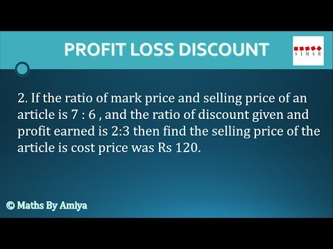 %PLD Part 2 - Ratio of Discount and Profit Given - How to solve in the best way possible