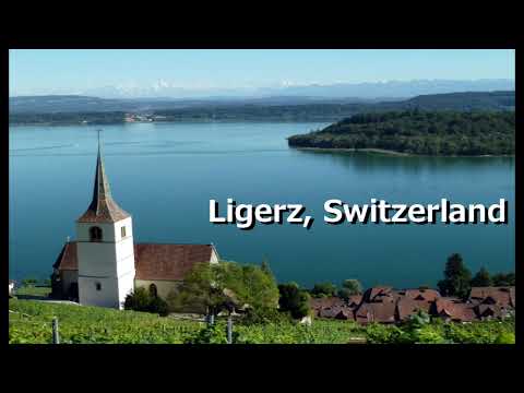 Beautiful small town in Switzerland, Ligerz