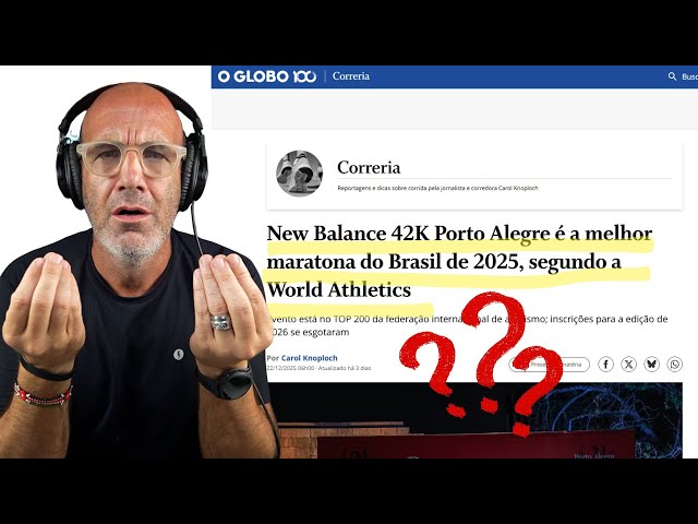 A NB42K PoA é a MELHOR MARATONA do BRASIL segundo a WORLD ATHTLETICS? Não é bem assim não...