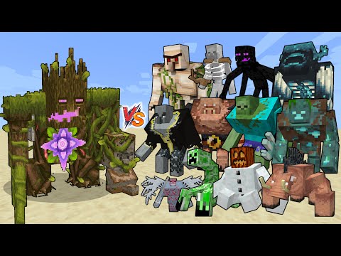 Jungle Abomination vs Mutant Creatures - Jungle Abomination (Minecraft Dungeons) vs Mutant mobs