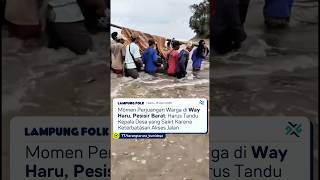 Download lagu Momen warga tandu Kepala Desa di Way Haru Pesisir Barat  karena keterbatasan akses jalan #lampung mp3