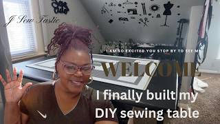 “I Built the Ultimate Adjustable Sewing Table (Sit to Stand Setup!)”