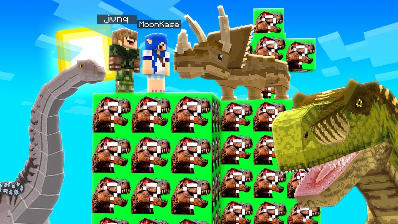 ILHA DOS DINOSSAUROS | MINECRAFT ILHA LUCKY BLOCK