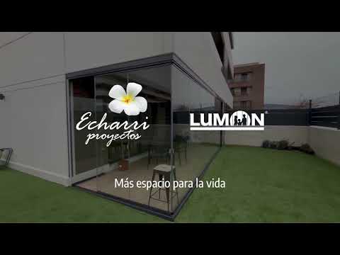 Cerramiento de porche con cortinas de cristal Lumon en Ardoi - Zizur Mayor (Navarra)