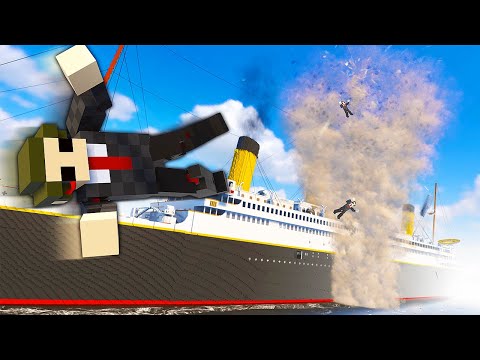 TORNADO Causes Titanic Ship to Sink - Teardown Mods Gameplay
